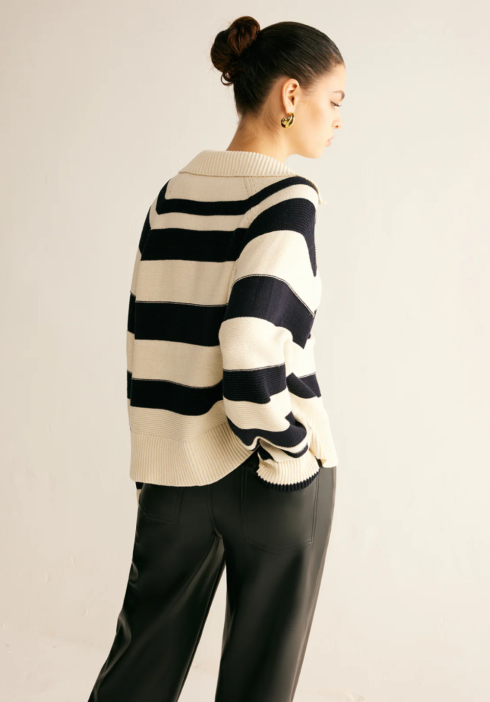 Striped Polo Sweater®